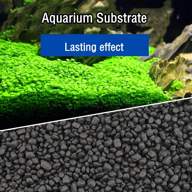 Aquarium Planted Tank Soil - 500g Aquarium-Pflanzbodensubstrat Dünger Natürlicher Ton Kies