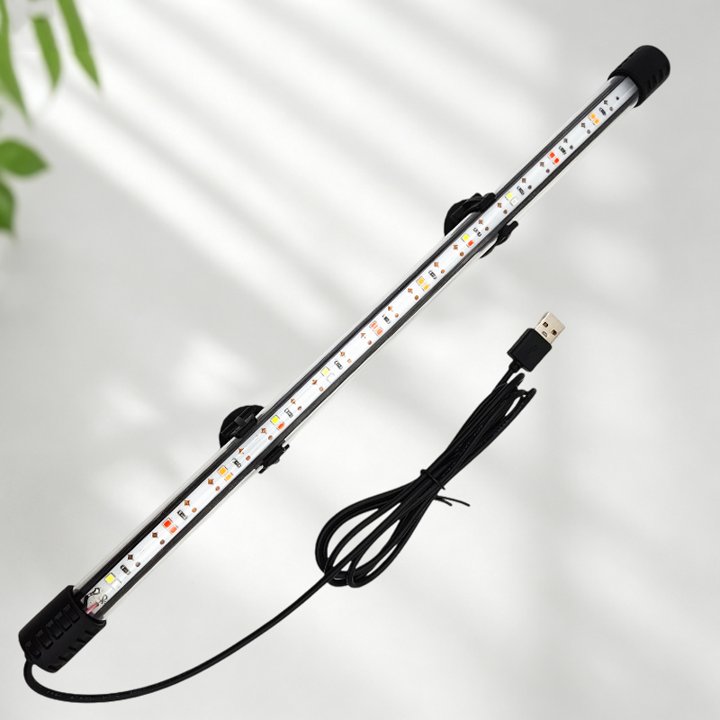 Aquarium Planted Tank Light - 18-58cm USB Vollspektrum Aquarium LED-Lichtleiste Wasserdichte