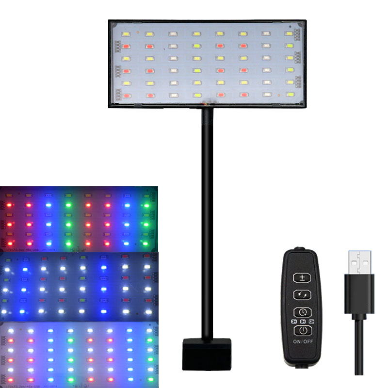 Aquarium Planted Tank Light - Aquarium Fischbecken Vollspektrum LED-Beleuchtung mit Zyklus-Timer,
