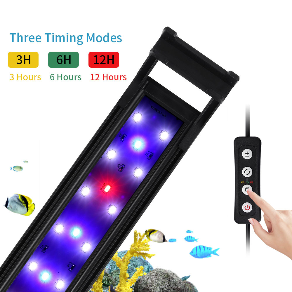 Aquarium Planted Tank Light - Einstellbare Helligkeit des Aquarium-Halterungslichts, Lichteffekt des