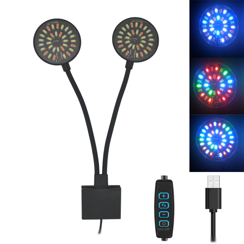 Aquarium Planted Tank Light - USB-Aquarium-LED-Licht, Aquarium-Clip-Lampe, volles Spektrum, Pflanze wachsen,