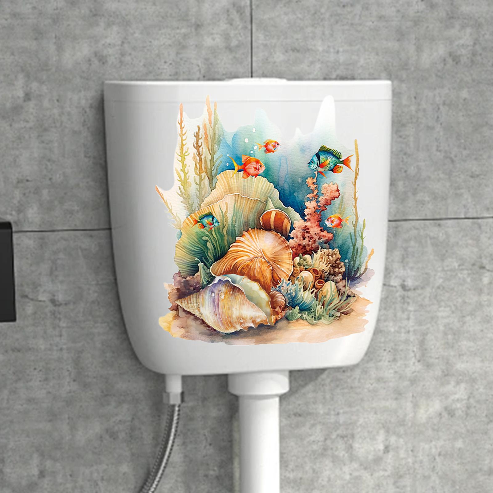 Aquarium Planted Wall - 3D-Aquarium-Hintergrundaufkleber, Poster-Dekoration, Meerespflanzen für Fischbecken, doppelseitige