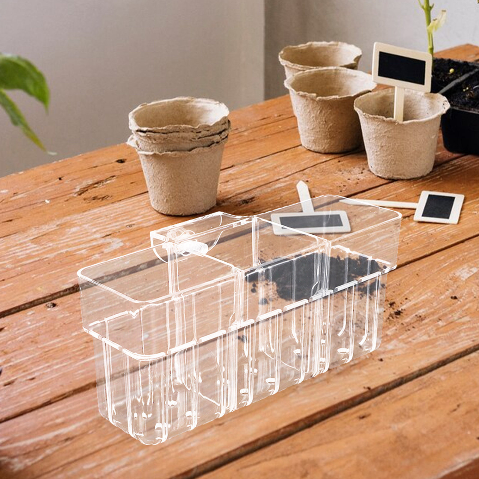 Aquarium Planted Wall - Dreifach-Transparenter Hydroponischer Pflanzenkorb, Wandmontierter Aquarium-Pflanzenhalter, Fischbecken-Wasserplanter-Becher