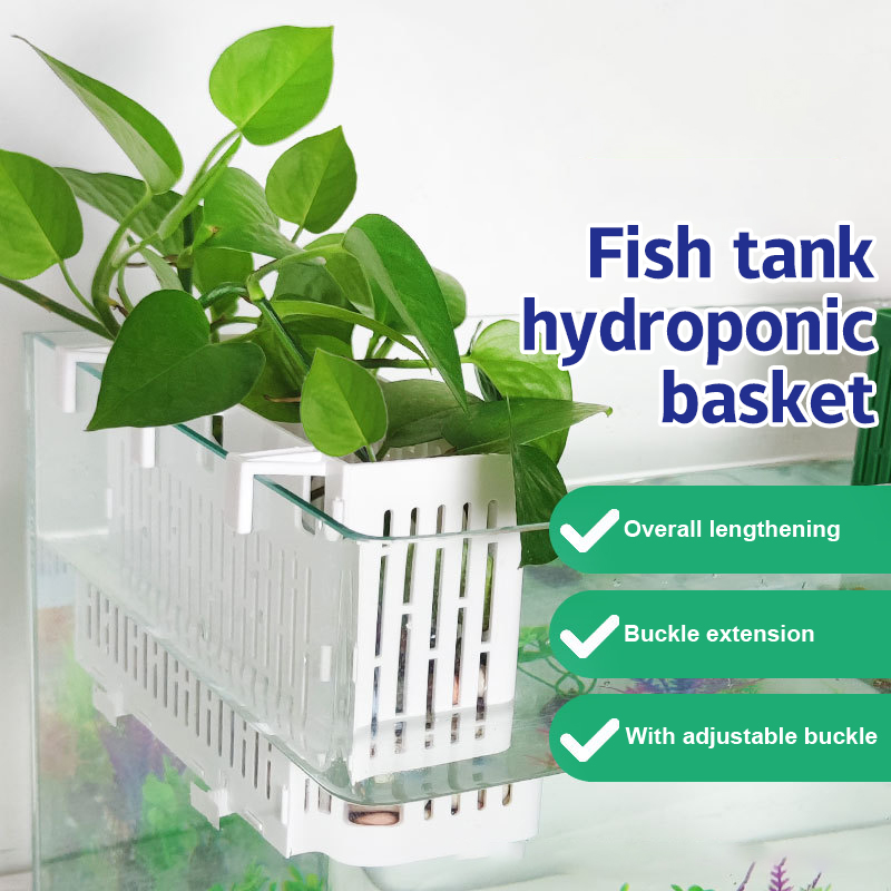 Aquarium Planted Fish Tank - 【F】Aquarium-Hängepflanzgefäß, hitzebeständiger Hydroponik-Korb für Unterwasserpflanzen im