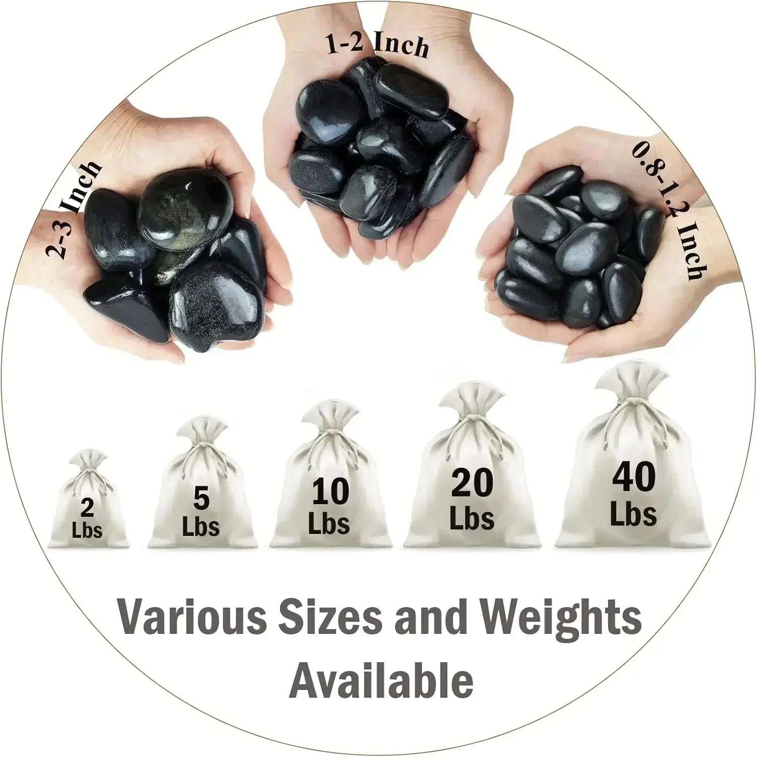 40 lbs schwarze Flusssteine fü – Aquarium Plants Bewertung und Preis