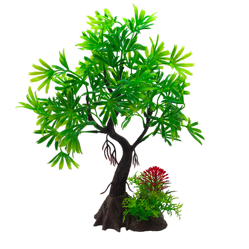 Aquarium-Deko-Pflanzen, künstl – Aquarium Planted Tree Bewertung und Preis
