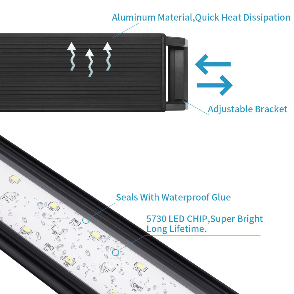 Einstellbare Helligkeit des Aq – Aquarium Planted Tank Light Bewertung und Preis
