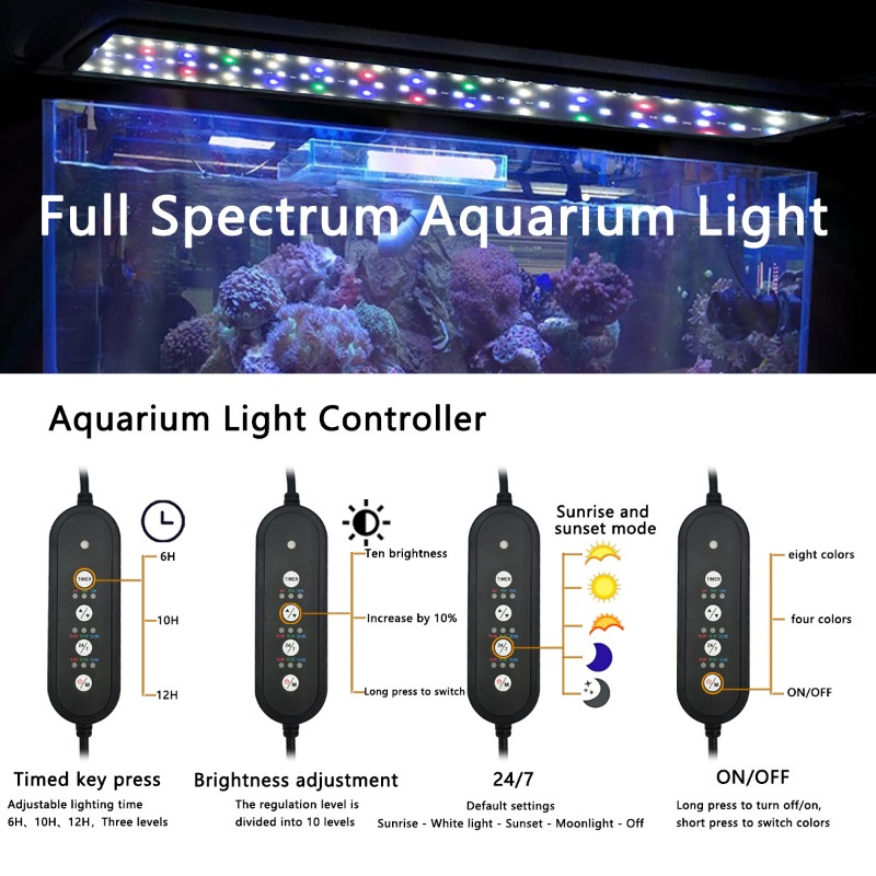 LED-Aquariumbeleuchtung Vollsp – Aquarium Planted Tank Light Bewertung und Preis